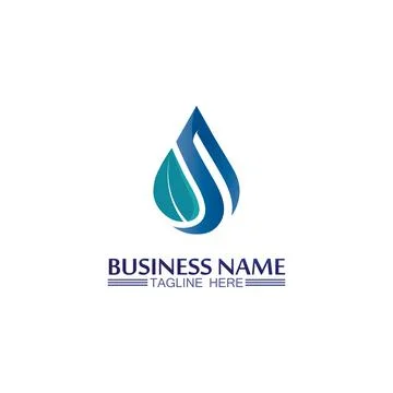 Water drop Logo Template vector Stock Illustration