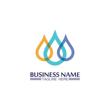 Water drop Logo Template vector 스톡 일러스트