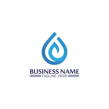 Water drop Logo Template vector 스톡 일러스트