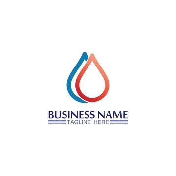 Water drop Logo Template vector Stock Illustration