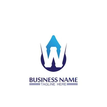 Water drop Logo Template vector Illustrazione stock