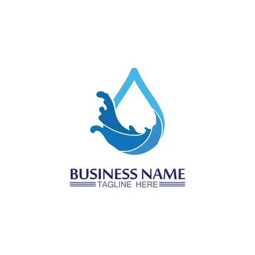 Water drop Logo Template vector Stockillustratie