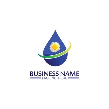 Water drop Logo Template vector Stock Illustration
