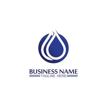 Water drop Logo Template vector イラスト素材