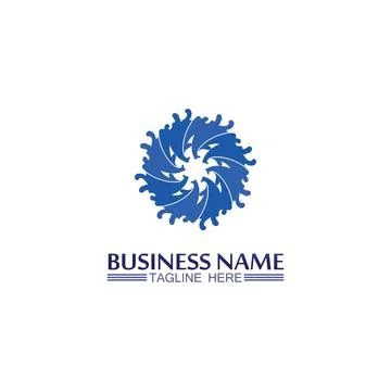Water drop Logo Template vector 스톡 일러스트
