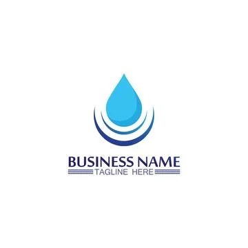 Water drop Logo Template vector 스톡 일러스트