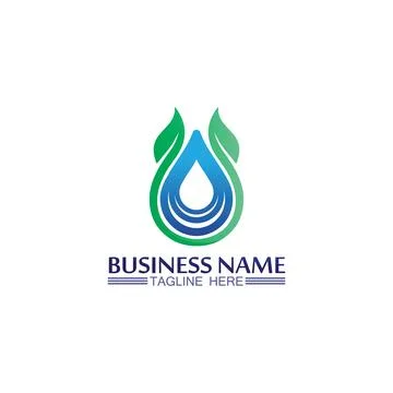 Water drop Logo Template vector 스톡 일러스트