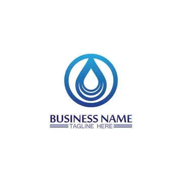 Water drop Logo Template vector Stock Illustration