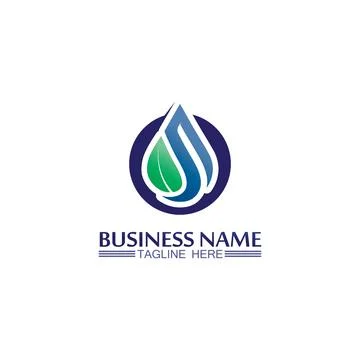 Water drop Logo Template vector 스톡 일러스트
