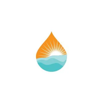 Water drop Logo Template vector Stock Illustration