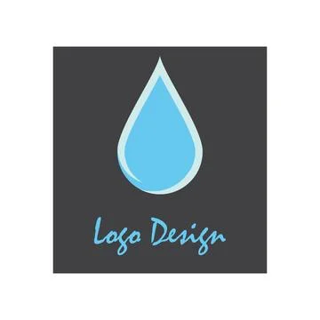Water drop Logo Template vector illustration design Illustrazione stock