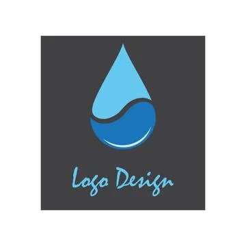 Water drop Logo Template vector illustration design Stock Illustration