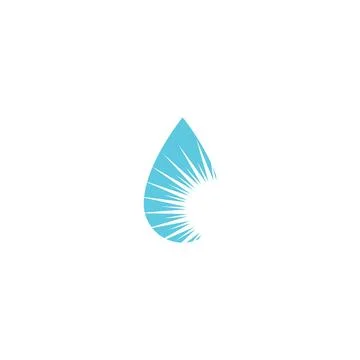 Water drop Logo Template vector Illustrazione stock
