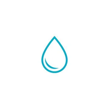 Water drop Logo Template vector Illustrazione stock