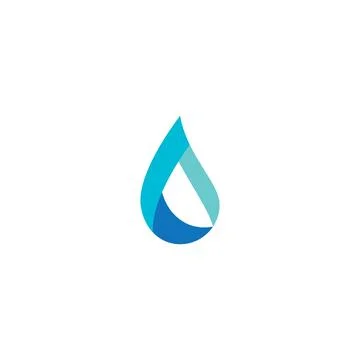 Water drop Logo Template vector 库存插图