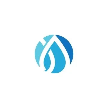 Water drop Logo Template vector 스톡 일러스트