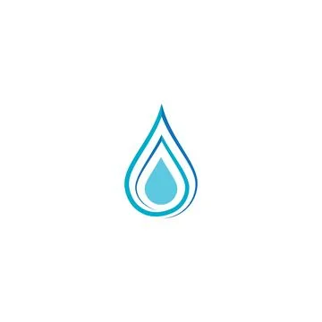 Water drop Logo Template vector 스톡 일러스트