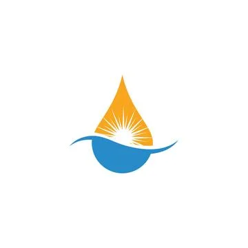 Water drop Logo Template vector Stock Illustration