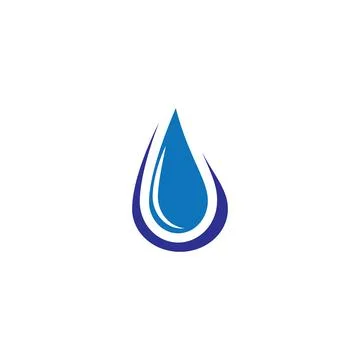 Water drop Logo Template vector Illustrazione stock