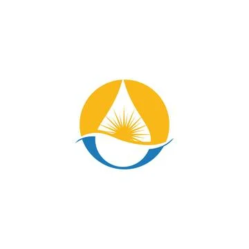 Water drop Logo Template vector Stock Illustration