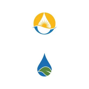 Water drop Logo Template vector Stock Illustration