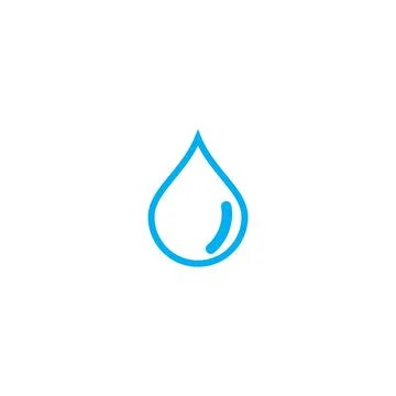 Water drop Logo Template vector Illustrazione stock