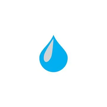 Water drop Logo Template vector Illustrazione stock