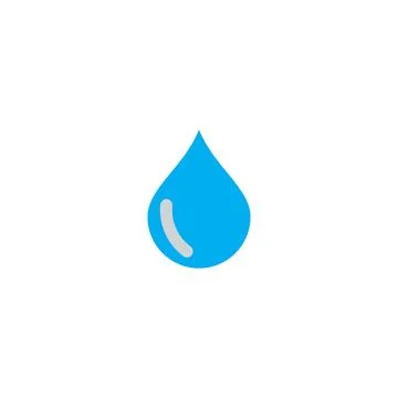 Water drop Logo Template vector Illustrazione stock