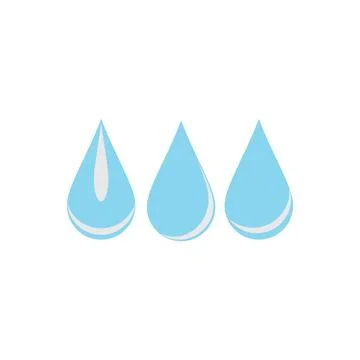 Water drop Logo Template vector Illustrazione stock