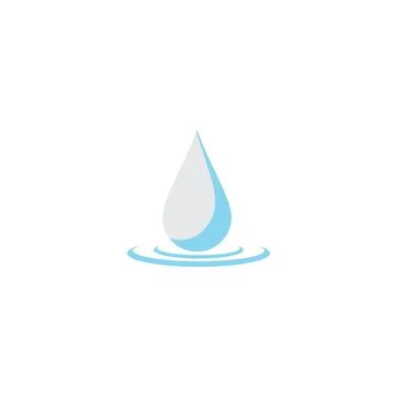 Water drop Logo Template vector Illustrazione stock
