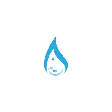 Water drop Logo Template vector Illustrazione stock