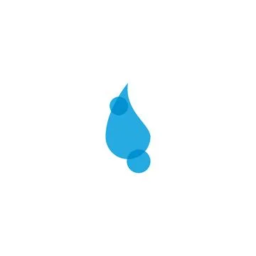Water drop Logo Template vector Illustrazione stock