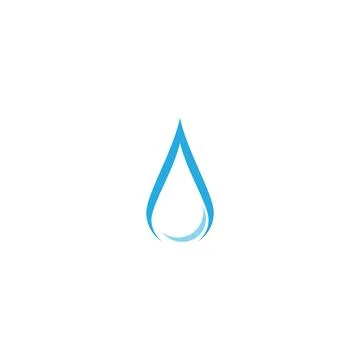Water drop Logo Template vector Illustrazione stock