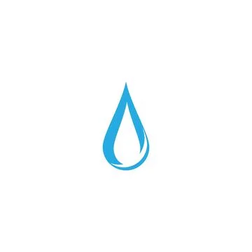Water drop Logo Template vector Illustrazione stock