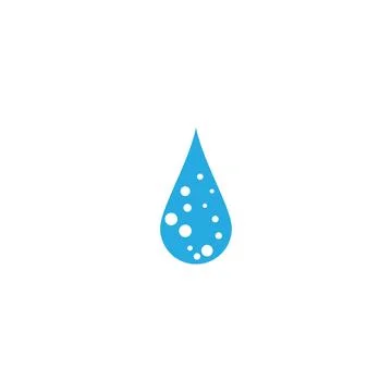 Water drop Logo Template vector Illustrazione stock