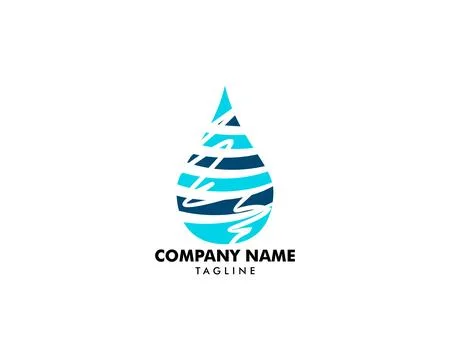 Water drop Logo Template vector illustration design Stock Illustration