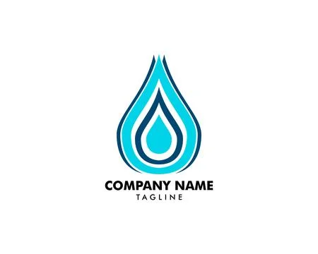 Water drop Logo Template vector illustration design Stock Illustration