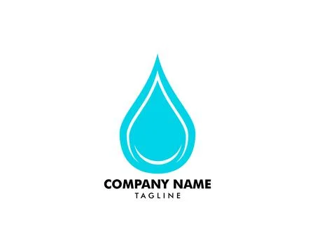 Water drop Logo Template vector illustration design Stock Illustration