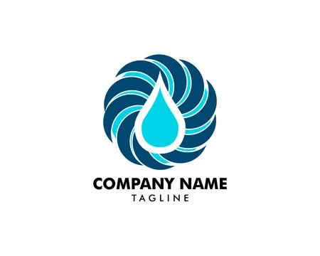 Water drop Logo Template vector illustration design Stock Illustration