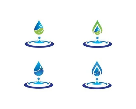 Water drop Logo Template vector illustration water drop Logo Template vect... Stock Photos