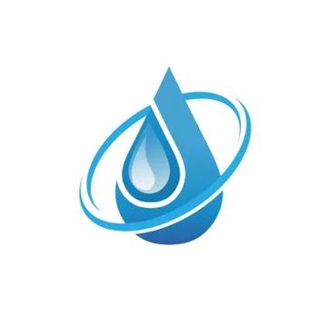 Water drop logo vector Stock Illustration