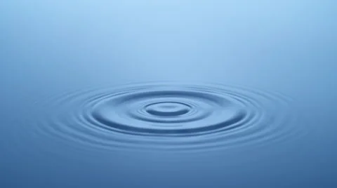 Water Drop making ripple, Slow Motion Stock Footage 41817302