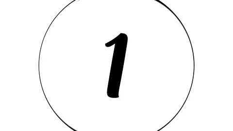 Water Drop Numbers Video stock 105367091