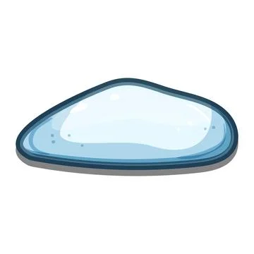 Water drop or liquid blob abstract illustration Stock Illustration