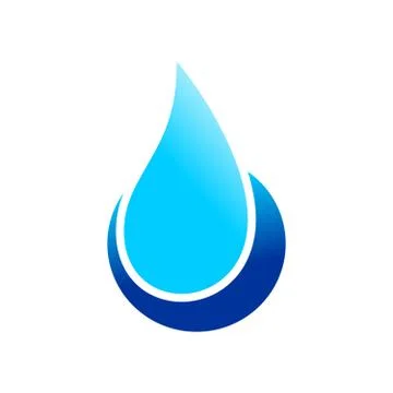 Water Drop Point Symbol Design Stock Illustration