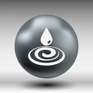 Water drop rain vector droplet icon fluid clean design Stock Illustration
