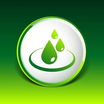 Water drop rain vector droplet icon fluid clean design Stock Illustration
