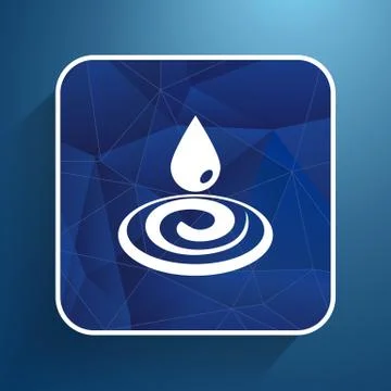 Water drop rain vector droplet icon fluid clean design Stock Illustration