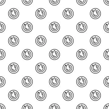 Water drop recycling loop seamless pattern background Stock Illustration