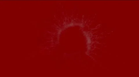 Water drop ripple splash spray liquid geyser hole tunnel. Stock Footage